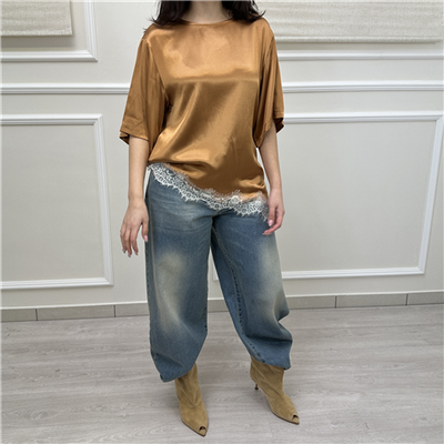 T-shirt Raso E Pizzo Art. Mu4006n