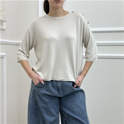 Maglia Con Bottoni Oro Art. Al12644