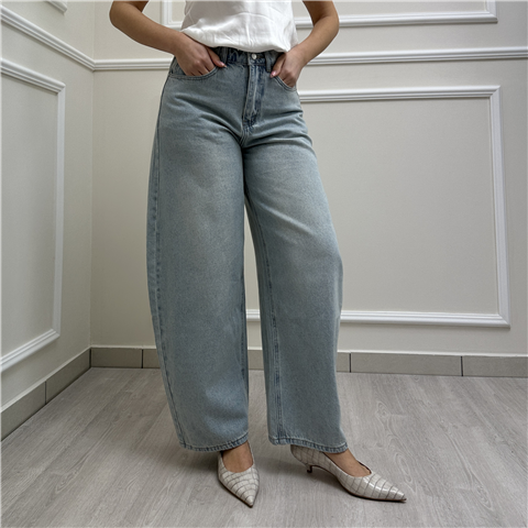 Jens Mom Art. Js010, Taglia: L, Colore: DENIM CHIARO