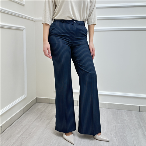 Pantalone Ampio Gessato Art. P11018 Pantalone Ampio Gessato Art. P11018