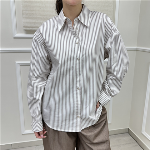 Camicia Riga Art. C11022, Taglia: M, Colore: BIANCO/SABBIA