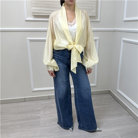 Camicia Scollata Con Fiocco Art. Tab0533