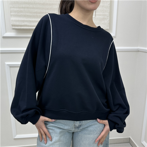 Felpa Over Art. Tab0184, Taglia: U, Colore: NERO