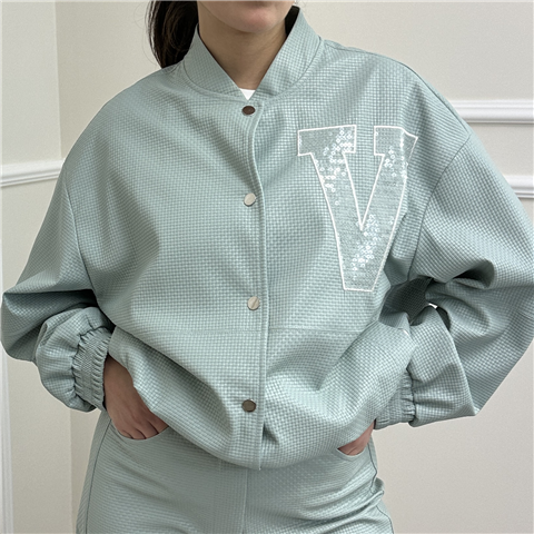 Bomber Ecopelle Art. Tab0104, Taglia: S, Colore: VERDE