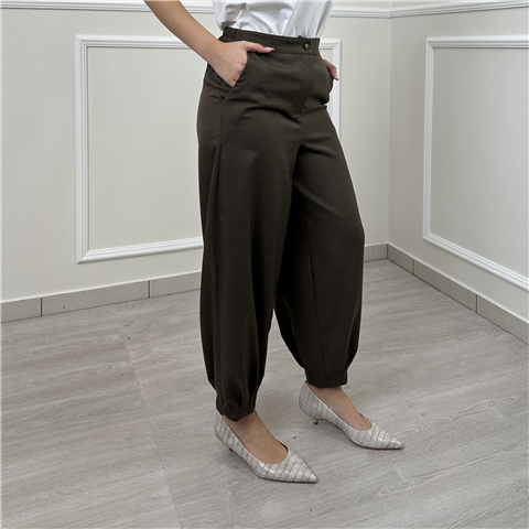 Pantalone Ampio Ripreso Alla Caviglia Art. Tab0349