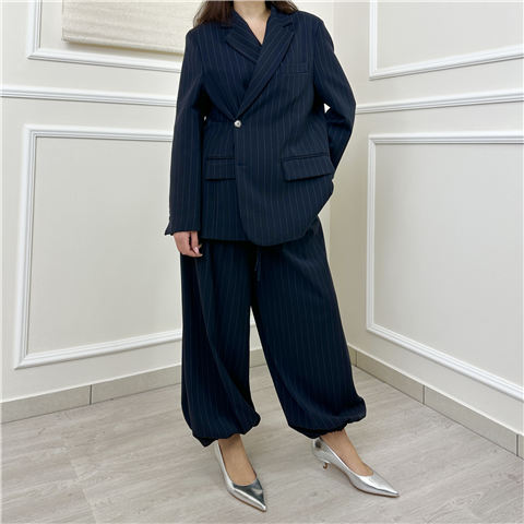 Giacca Gessata Con Doppia Chiusura Art. Tab0914