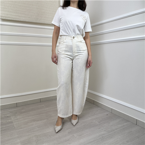 Pantalone Ampio In Pizzo Art. Tab0597 Pantalone Ampio In Pizzo Art. Tab0597