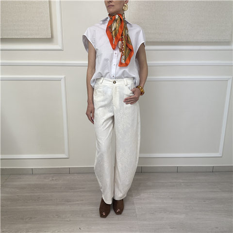 Pantalone Ampio In Pizzo Art. Tab0597 Pantalone Ampio In Pizzo Art. Tab0597