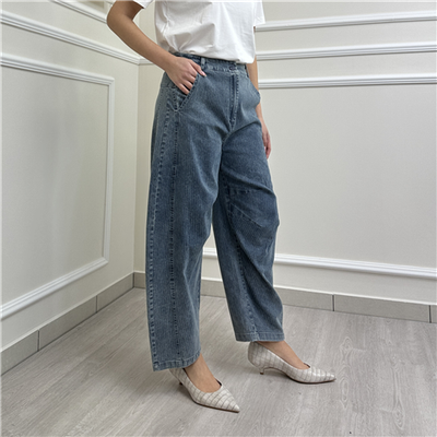 Pantalone Baloon Denim Rigato Art. P11049