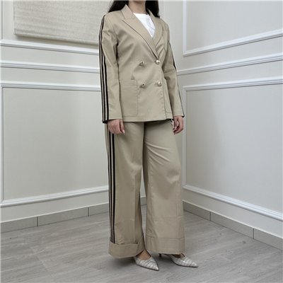 Pantalone Con Bande E Risvolto Art. 38696