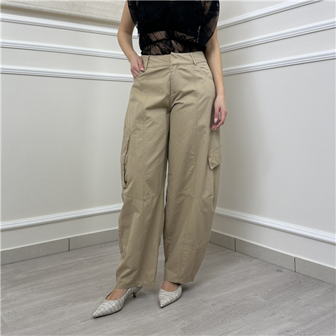 Pantalone Barrel Cargo Art. Hm580, Taglia: M, Colore: SABBIA