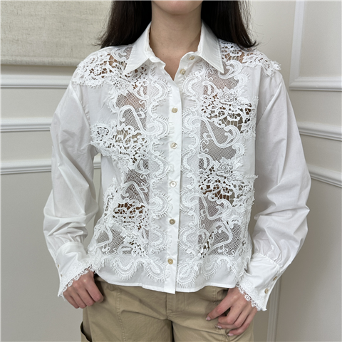 Camicia Ricamata In Pizzo Art. 38536