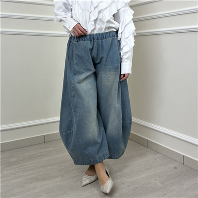 Jeans Balloon Crop Art. Hy396 Jeans Balloon Crop Art. Hy396