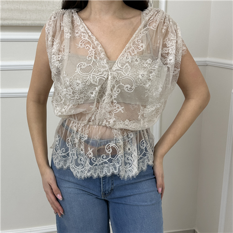 Top In Pizzo Art. Pe260043 Top In Pizzo Art. Pe260043