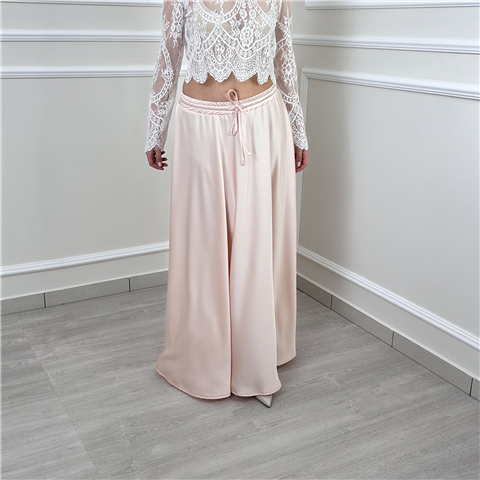 Gonna Lunga In Raso Con Elastico E Coulisse Art. Su704n