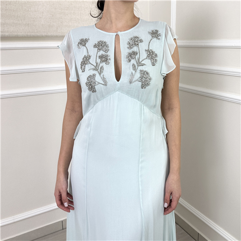 Abito Con Manica Ad Aletta E Ricami Art. 261tp203a