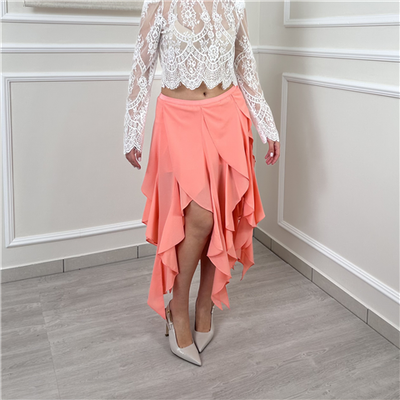 Gonna Asimmetrica Con Pannelli A Cascata Art. 261aq2093 Gonna Asimmetrica Con Pannelli A Cascata Art. 261aq2093