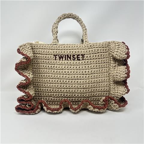 Tote In Crochet Art. 261td8291, Taglia: U, Colore: ROPE/BROWN