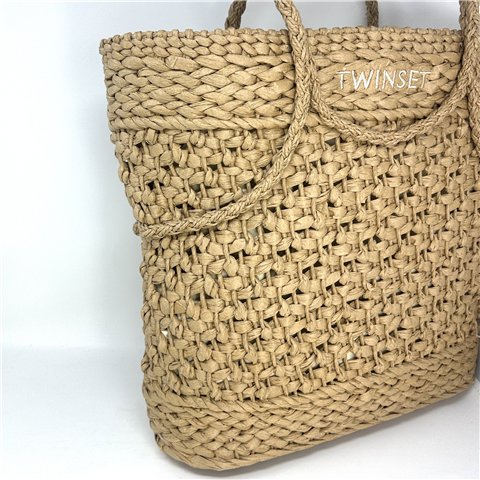 Tote In Rafia Art. 261td8580, Taglia: U, Colore: PAGLIA