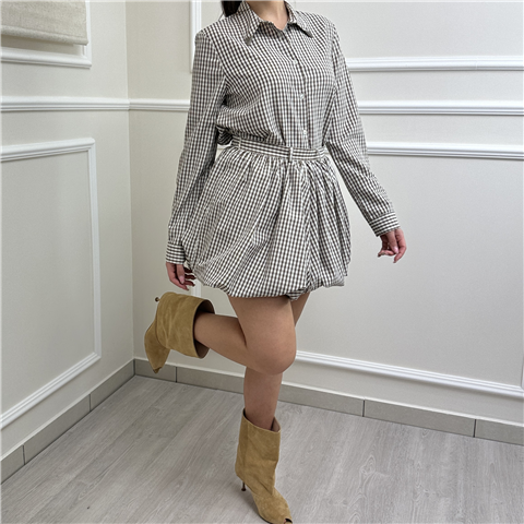 Gonna A Palloncino Art. Tab1026, Taglia: M, Colore: BURRO/MORO