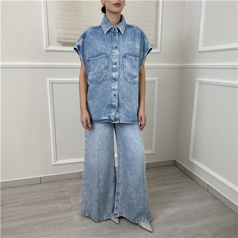 Camicia Smanicata Over M1ab0167