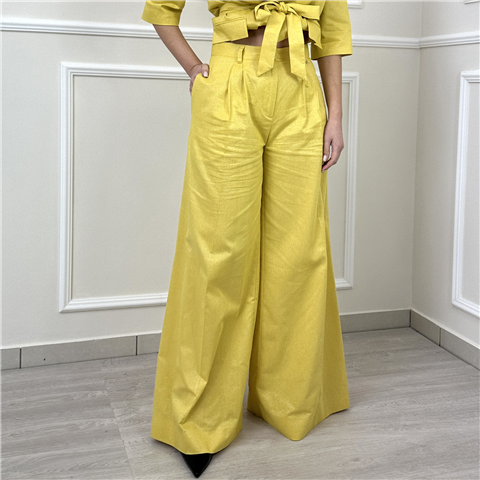 Pantalone Palazzo Con Pinces Art. 261at2073 Pantalone Palazzo Con Pinces Art. 261at2073