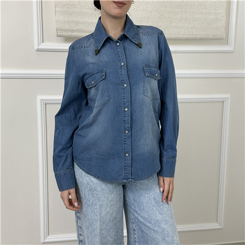 Camicia, Taglia: M, Colore: DENIM