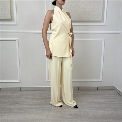 Gilet Ad Incrocio Acciato In Vita Art. M1ab0201, Taglia: 38, Colore: GIALLO