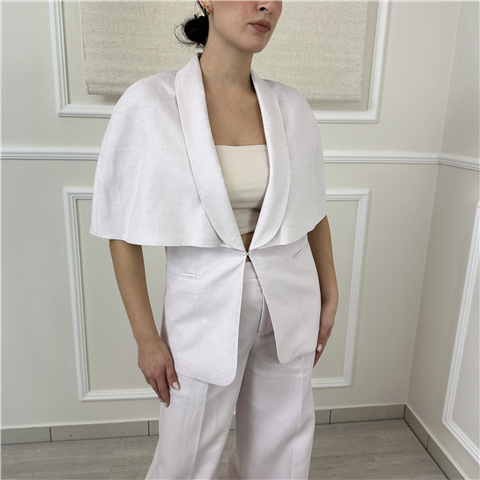 Giacca A Mantella Con Collo A Scialle Art. 261tp2450 Giacca A Mantella Con Collo A Scialle Art. 261tp2450, Taglia: 46, Colore: ROSA
