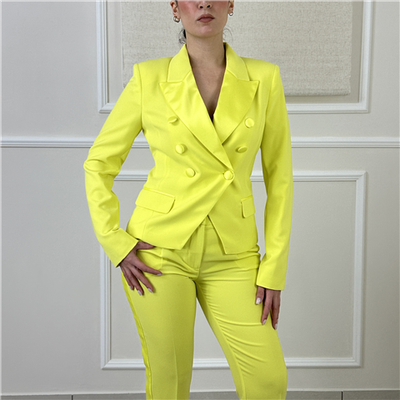 Blazer Doppiopetto Con Dettagli In Raso Art. 261ap2274