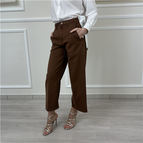 Pantalone In Cotone Art. M1ab0164 Pantalone In Cotone Art. M1ab0164, Taglia: 42, Colore: MARRONE