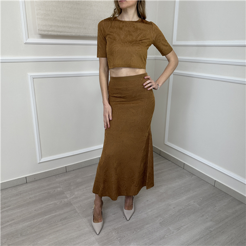 Gonna Lunga In Maglia Elasticizzata Art. 261tp3140