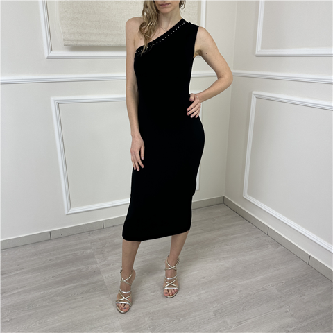 Abito Monospalla In Maglia Con Borchie Art. 261ap3120