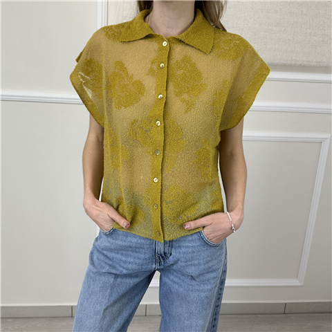 Maglia M/c Con Colletto E Bottoni Art. M3ab0067