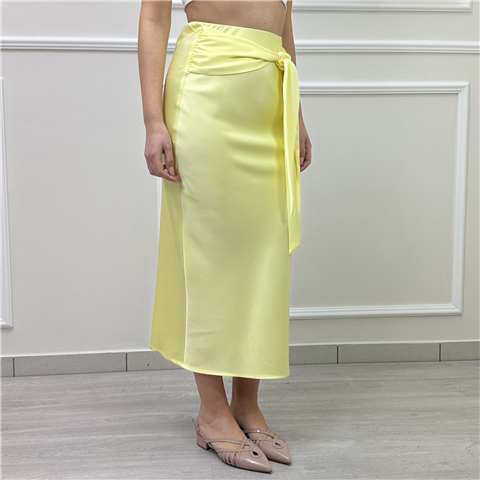 Gonna Con Nodo Art. Adf614n, Taglia: 44, Colore: GIALLO PASTELLO