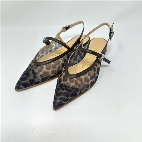 Slingback In Rete Art. H3074, Taglia: 35, Colore: MACULATO