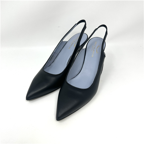Slingback Con Tacco Stiletto Tondo Slingback Con Tacco Stiletto Tondo, Taglia: 38, Colore: NERO