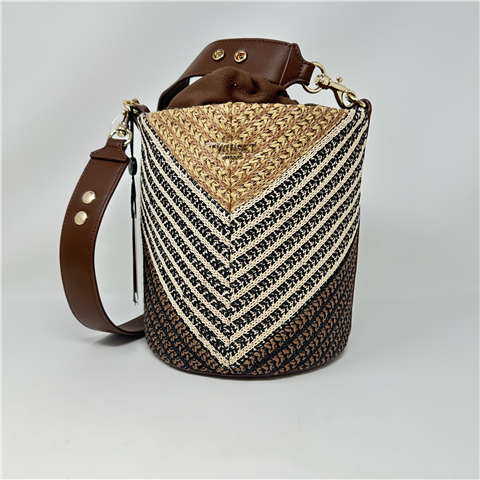 Secchiello Effetto Paglia Art. 261td8502, Taglia: U, Colore: MULTICOLOR