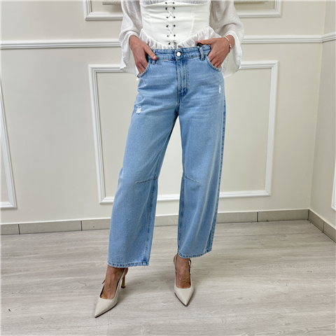 Jeans Carrot Mod. Judo Haveone Art. Pgzq122, Taglia: M, Colore: DENIM CHIARO