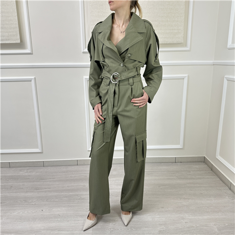 Chiodo Doppiopetto Haveone Art. Kmiq004 Chiodo Doppiopetto Haveone Art. Kmiq004, Taglia: S, Colore: MILITARE