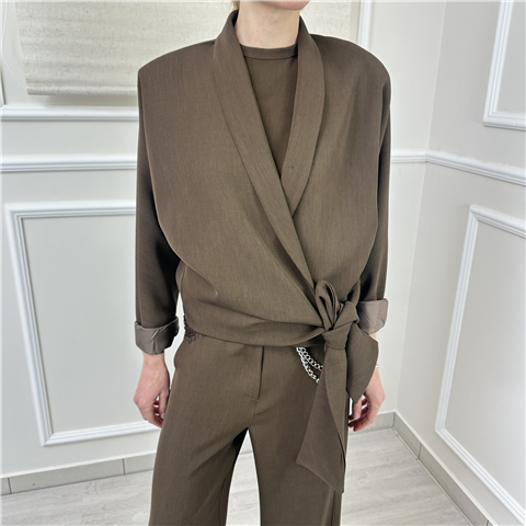 Giacca Kimono In Tessuto Fluido Art. Jsoq014