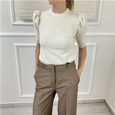 Maglia Girocollo Con Maniche A Sbuffo Art. Mncp447