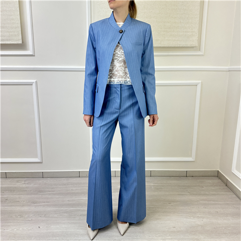 Pantalone Palazzo Haveone Art. Pcbq293, Taglia: L, Colore: AZZURRO