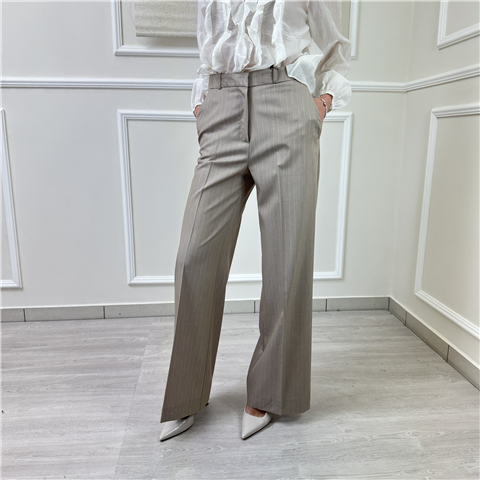 Pantalone Palazzo Haveone Art. Pcbq293, Taglia: M, Colore: BEIGE