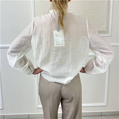 Camicia Con Rouches Art. Cjjq190, Taglia: U, Colore: BIANCO