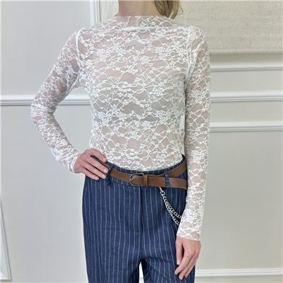 Maglia In Pizzo Taglio Vivo Haveone Art. Mpaq118