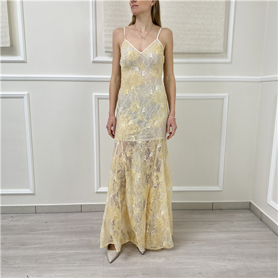 Abito Lungo In Pizzo Art. Ab4175