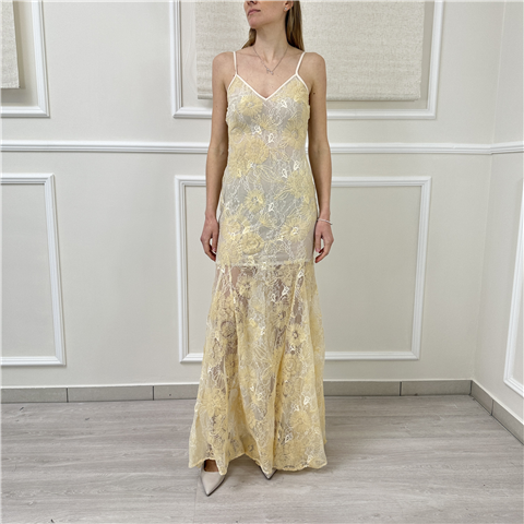 Abito Lungo In Pizzo Art. Ab4175