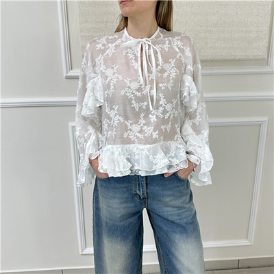 Blusa Con Volant Haveone Art. Cmaq016