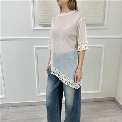 T-shirt Over Tulle Pizzo Haveone Art. Tvsq092